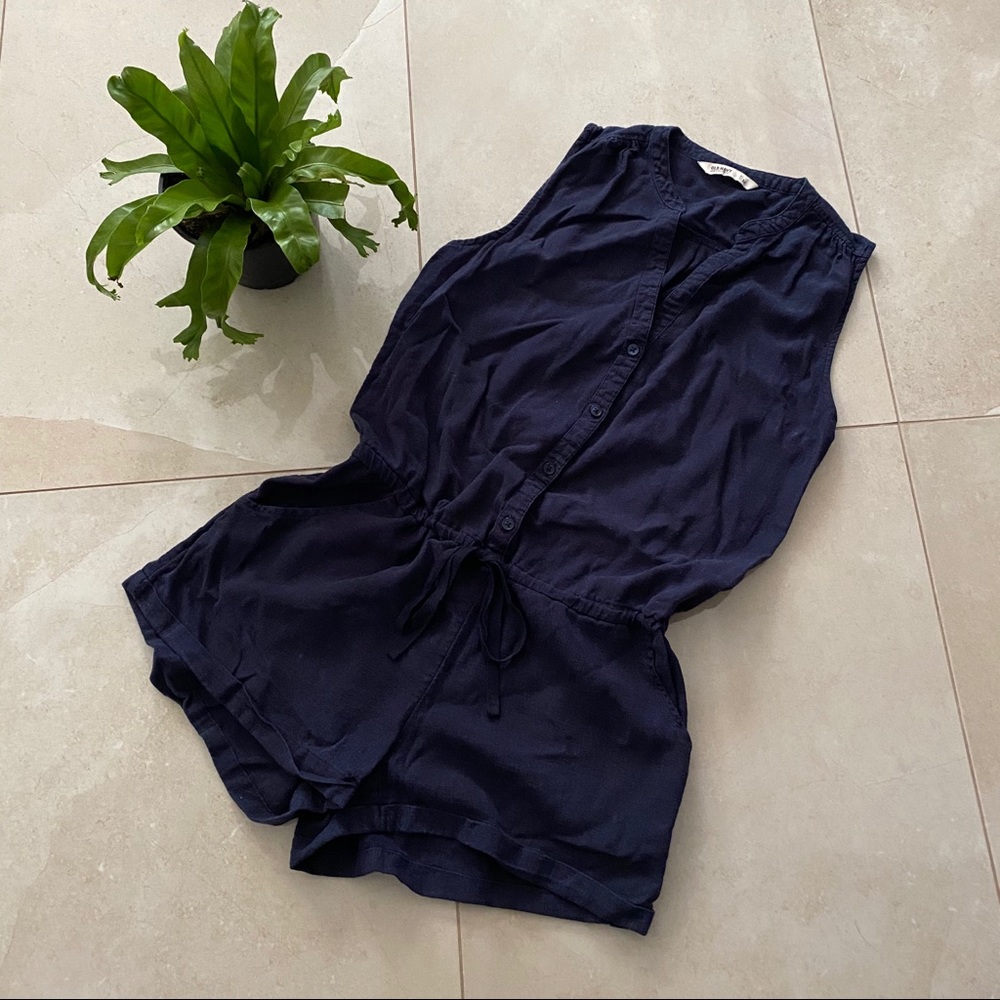 Navy blue romper